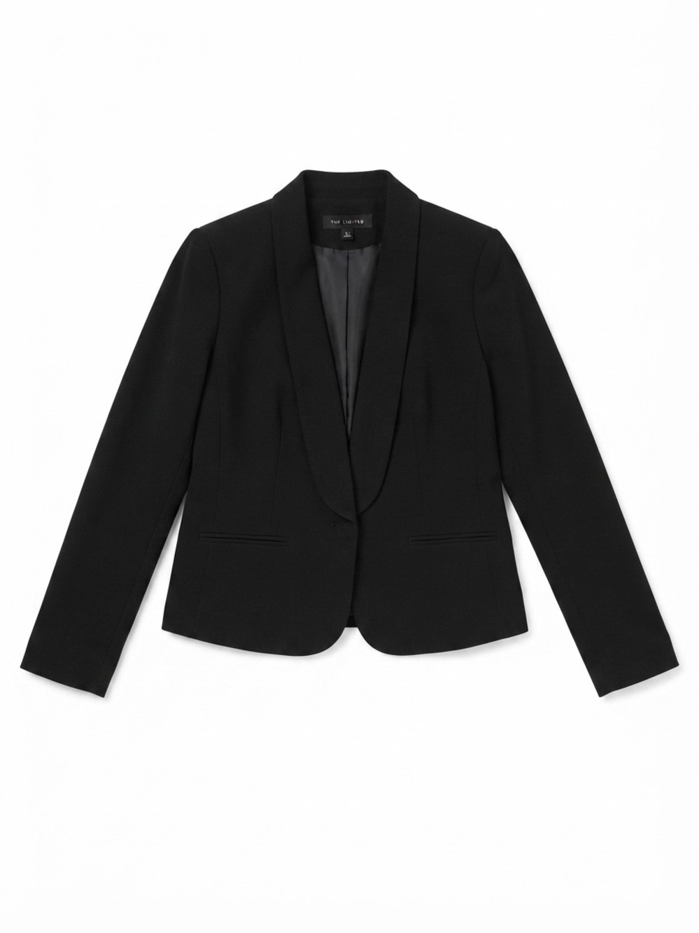 Decree Black Shawl-Collar Blazer